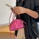 thumbnail image 1 of Bolso De Noche Bolso bandolera para mujer PU plisado de alta capacidad para asistir a banquetes (rojo rosa) Tmvgtek Para Estrenar, 1 of 3