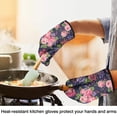 thumbnail image 4 of Cute Oven Mitts,Pioneer Flower Floral Print Pattern Oven Mitt 2-Pack Set,Kitchen Gloves for Oven,Heat Resistant Oven Mitts 7.7"x12", 4 of 7