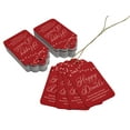 thumbnail image 3 of Inkdotpot 100 Pack Real Rose Gold Foil Paper Tags Happy Diwali Favor Hang Tag, 3 of 6