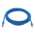 thumbnail image 2 of Eaton Tripp Lite Series M12 X-Code Cat6a 10G F/UTP CMR-LP Shielded Ethernet Cable (M12 M/RJ45 M), IP68, PoE, Blue, 5 m (16.4 ft.) - Network cable - TAA Compliant - 8 pin M12-X (M) to RJ-45 (M) - 16.4 ft - foiled unshielded twisted pair (F/UTP) - CAT 6a - IEEE 802.3bt - snagless - blue, 2 of 5