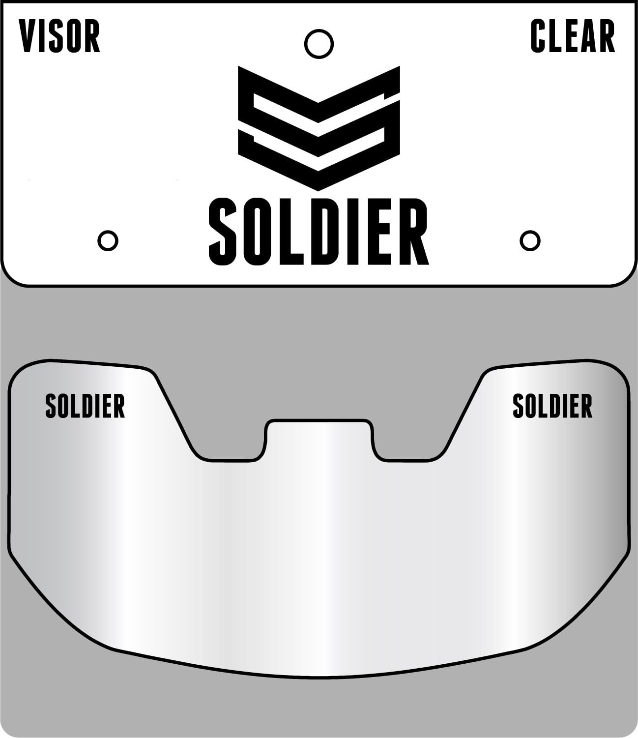 soldier football visor