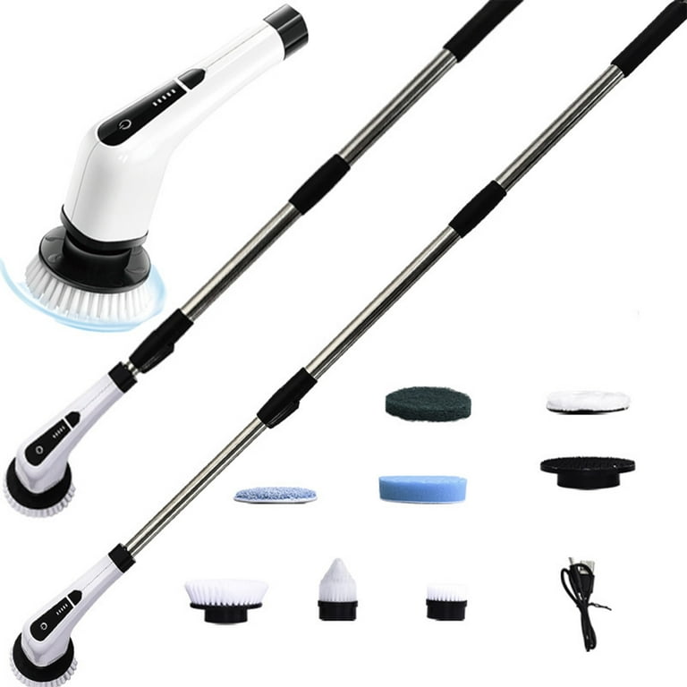 Electric Spin Scrubber，7 In 1 Cordless Electric Cleaning Brush, Retractable  Bathroom Toilet Floor Electric Brush. 