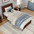 thumbnail image 3 of Canyon Twin Wood Platform Bed with Matching Footboard in Walnut, 3 of 25