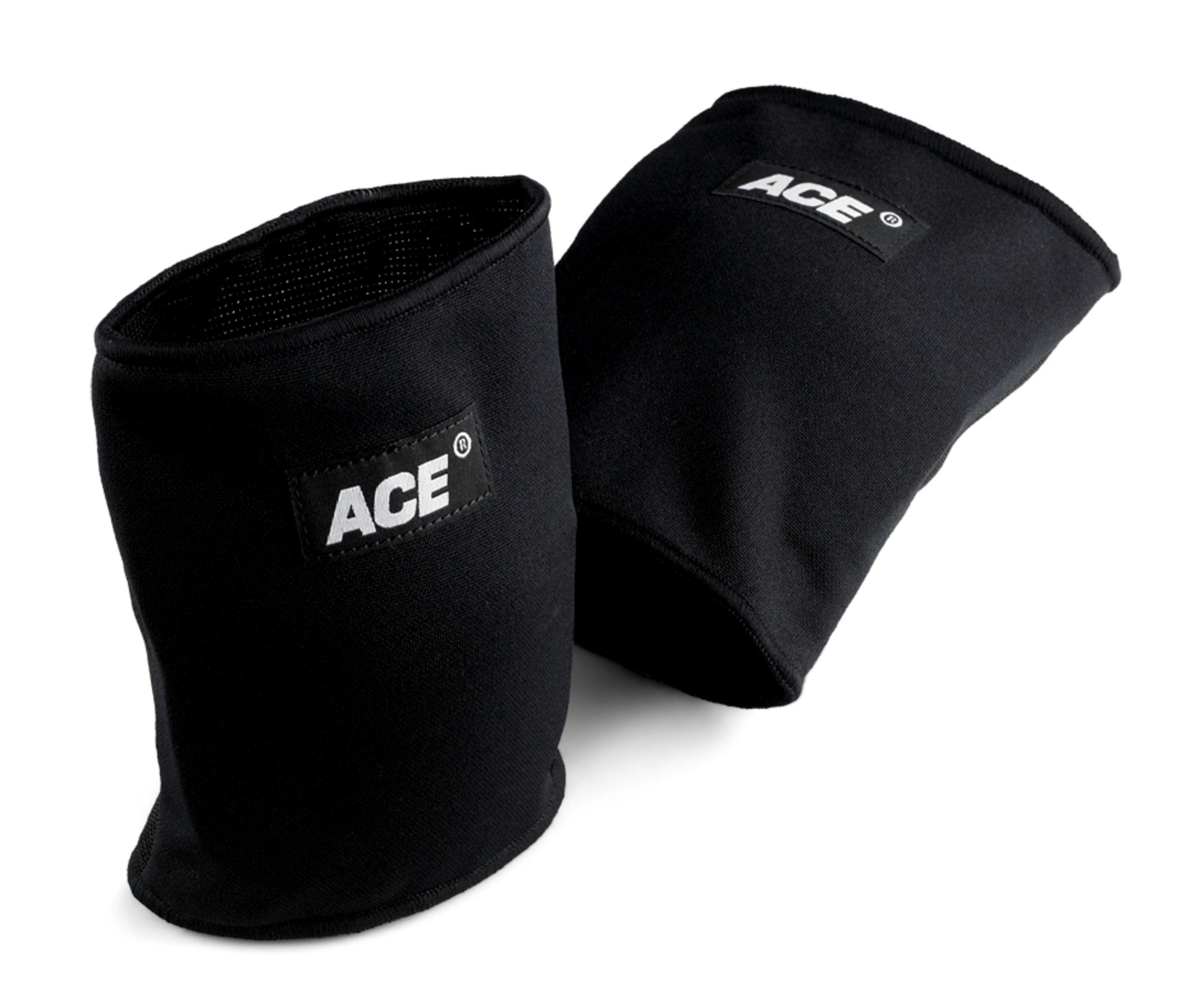 ACE Knee/Elbow Pads, Black, One Size Fits Most