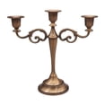 thumbnail image 3 of Candlestick, 3 Arms, Candlestick, Candlestick, Candlestick, Table Decoration , Brown, 26.5x26cm, 3 of 6