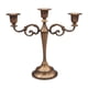 thumbnail image 3 of Candelabro de tres brazos de estilo europeo para decoración de bodas y cenas marrón, 3 of 6