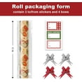 thumbnail image 2 of NeoMart-Kraft Christmas Wrapping Paper Rolls Set,Brown Vintage Retro Cute Kids Heavy Duty Premium Traditional Gift Wrap,ChristmasStocking,Santa,Snowman,Reindeer,Angel,Plaid Reversible,Total 28.5sq.ft, 2 of 12