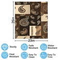 thumbnail image 2 of Brown paisley patchwork design Dishwasher Magnet Cover Decorative Sticker for Home Cabinet Kitchen 23" x26", 2 of 5