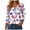 Sky Blue, variant on vigerkar 4th of July Shirts for Women Henley V Neck Button 3/4 Sleeve Tops Independence Day American Flag Patriotic T Shirts (Red, S)