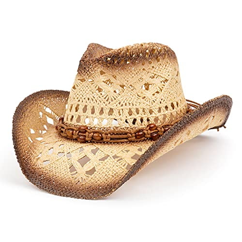 Ladies straw cowboy hat deals