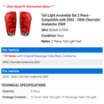 thumbnail image 2 of Tail Light Assembly Set 2 Piece - Compatible with 2002 - 2006 Chevy Avalanche 2500 2003 2004 2005, 2 of 2