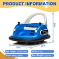 thumbnail image 2 of 12V Electric Ride On Bumper Car for Toddlers, 360 Degree Spin Ride-On Toy with Parent Remote, Dual Joysticks, LED Lights, Music and Safety Belt, Dark Blue, 2 of 8