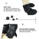 thumbnail image 4 of Zapatos para Perros, Botas Cómodas antideslizantes, impermeables, protector de patas para perros pequeños y medios, recuperación de heridas, 2 uds. negro, 4 of 7
