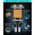 thumbnail image 4 of 4-pack amber/yellow led bulbs for turn signal lights 12v-24v extremely bright, 4 of 4