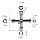 thumbnail image 4 of Llave de gas para medidor de llave, llave de servicios públicos para armario eléctrico, llave de apertura de aleación de Zinc (1 unidad, plateada), 4 of 4