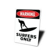 thumbnail image 4 of Surfers Only Novelty Sign, Metal Wall Decor - 10x14 inches, 4 of 4