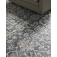 thumbnail image 4 of Livabliss x Vivir Eleni Vintage Washable Area Rug, 6'7" x 9', Dusty Blue, (7' x 9'), 4 of 7