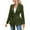 Green, variant on Ofreoo Fashion Women's Solid Color Button Lace Up Pocket Long Sleeved Outwear Hoodless Casual Jacket Windbreaker Jacket Women Gift for Girls