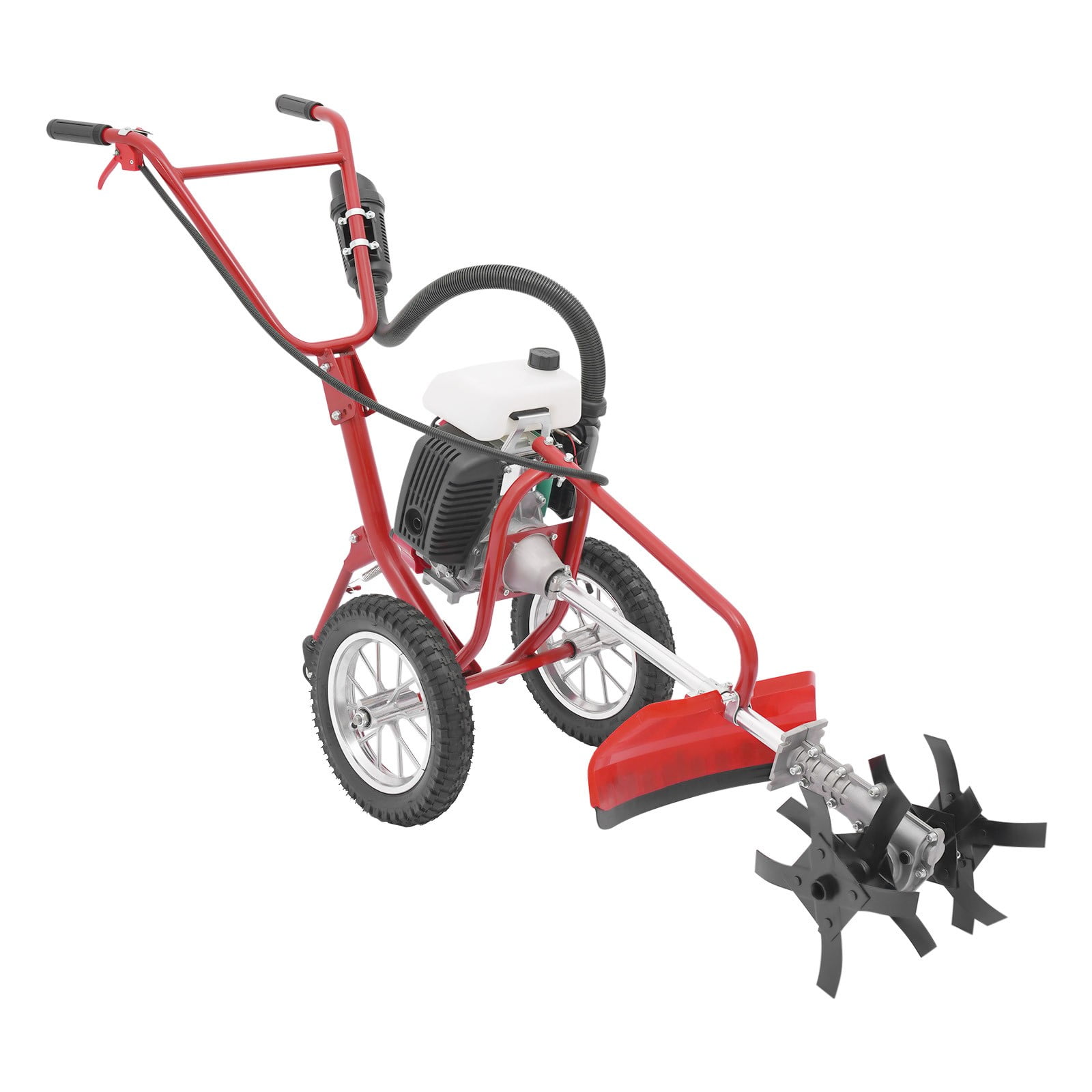 63cc 4Stroke 4HP Gas Power Tiller Cultivator Front Tine Tiller Garden Rototiller