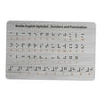 thumbnail image 4 of Tablero de alfabeto braille con puntos en relieve, ligero, portátil, herramienta educativa de aprendizaje, tablero braille para estudiantes ciegos y, 4 of 10