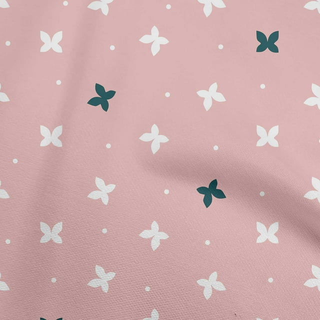 oneOone Cotton Jersey Peach Fabric Floral & Craft Projects Decor Fabric Printed By The Yard 58 Inch Wide