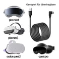 thumbnail image 4 of Link Cable for Universal Compatibility, High Speed Data Transfer Fast Charging Cable 3M for PICO 4 Oculus Quest 2 Meta Quest Pro 2/1 VR Headset to PC, Rugged Design Ultra-Durable, 4 of 4