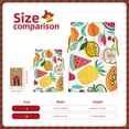 thumbnail image 4 of ZICANCN Christmas Gift Bags, Cartoon Lemon Slice Fruit Reusable Fabric Drawstring Storage Bags with Drawstring, Medium Size, 4 of 7