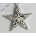 thumbnail image 2 of 18k White Gold Kite Cut Diamond Invisible Setting Star & Pave Pendant (0.35 Ct, G Color, VS Clarity), 2 of 2