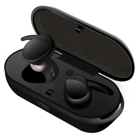 True Wireless Earbuds, ELEGIANT Mini TWS Headphones Touch Control Headset With Portable Wireless Charging Station/12 Hours Game Time/Built-in (Best Touch Typing Games)