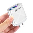 thumbnail image 5 of Cargador de pared rápido para teléfono de carga rápida 36W PD USB-C QC3.0 Adaptador de carga rápida doble 4 enchufes, 5 of 5