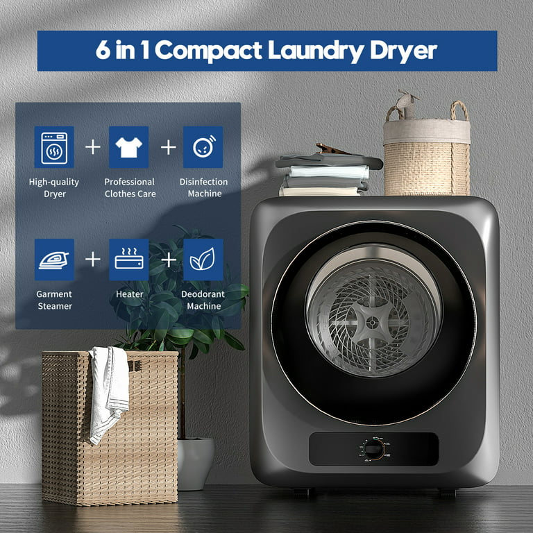 Portable Clothes Dryer - Portable Dryer for Apartment, RV, Travel - Premium Mini  Dryer Machine for Light Clothes, Underwear, Baby Clothes - Quick and Easy  to Use Small/Compact Dryer Machine