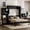 Espresso, variant on Queen Size Murphy Bed Wall Bed with Desk and Vanity, Multifunctional Queen Size Murphy Cabinet Storage Bed with Cabinets for Guest Room Office, White