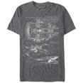 thumbnail image 1 of Star Wars Men's Scheme T-Shirt, Charcoal Heather, XX-Large, 1 of 5