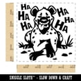thumbnail image 2 of Spotted Hyena Laughing and Smiling Square Rubber Stamp Stamping Scrapbooking Crafting - Small 1.25in, 2 of 7