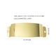 thumbnail image 5 of ADDHAT Cubierta De Para Bajo Con Estable Y Material Metálico Resistente Dorado, 5 of 7