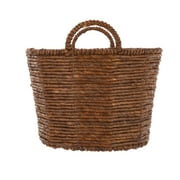 Homezone Brown Handwoven Maize Basket, Oval