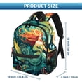 thumbnail image 2 of Mermaid Cute Bag Diaper Backpack Baby Cushion Backpack Backpack for School Teens with Adjustable Strap and Large Capacity, Printed Design, 2 of 6