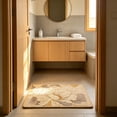 thumbnail image 4 of Gaecuw Non SKID Linen Bath Mat, Highly Absorbent Floor Carpet, Durable Entrance Rug for Bedroom and Bathroom, B, 4 of 6