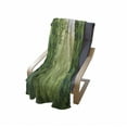 thumbnail image 4 of Bamboo Print Soft Flannel Fleece Blanket, Image of Bamboo Trees in Rain Forest Far Eastern Wildlife Tropical Nature Inspired, Cozy Plush for Indoor and Outdoor Use, 60" x 80", Green, by Ambesonne, 4 of 6