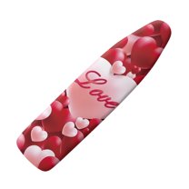 HELLHERO Household Iron Board Covers, Love Heart Print Ironing Board Cover Protector Standard Size, Decorative Covers for Ironing Board Non Stick Stain Scorch Resistant