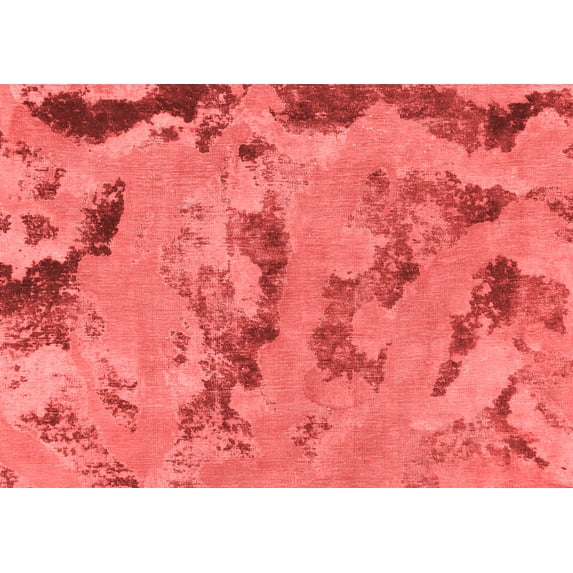 Ahgly Company Machine Washable Indoor Rectangle Abstract Red Modern Area Rugs, 4' x 6'