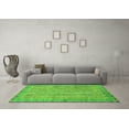 thumbnail image 3 of Ahgly Company Indoor Rectangle Abstract Green Modern Area Rugs, 4' x 6', 3 of 4