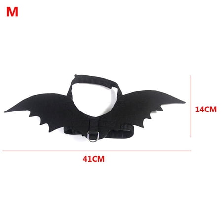 Cool Party Dress Funny Cosplay Prop Bat Wings Pet Costume Dog Cat Halloween MEDIUM