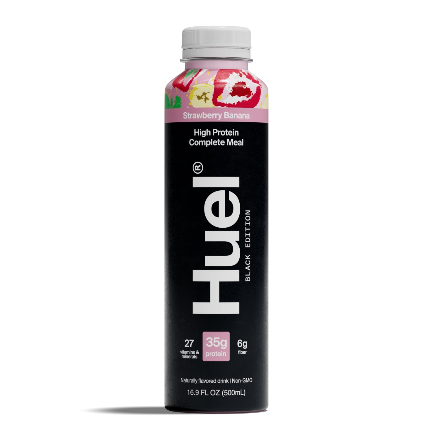 Huel Black Edition Strawberry Banana Ready-to-Drink 35g Protein Meal Replacement