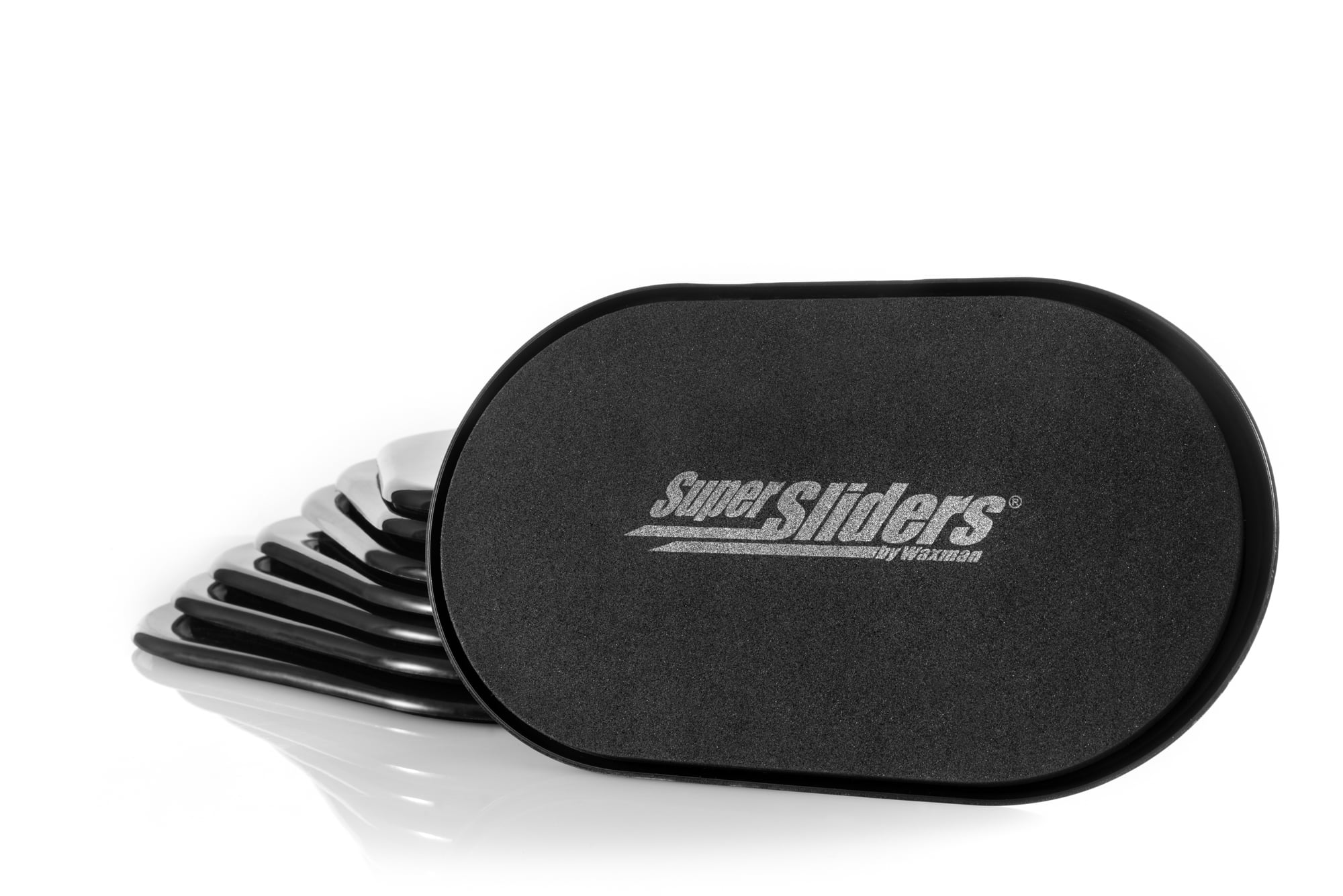 Super Sliders 5 3/4" x 9 1/2" Reusable Furniture Sliders, Carpet, Black