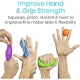 thumbnail image 2 of Exercise Putty (4-Pack) - Therapeutic, Occupational and Therapy Tool - Thinking and Stress - Finger, Hand Grip Strength Exercises - Extra Soft, Soft, Medium, Firm Sensory Kit - Squeezable Ball, 2 of 7