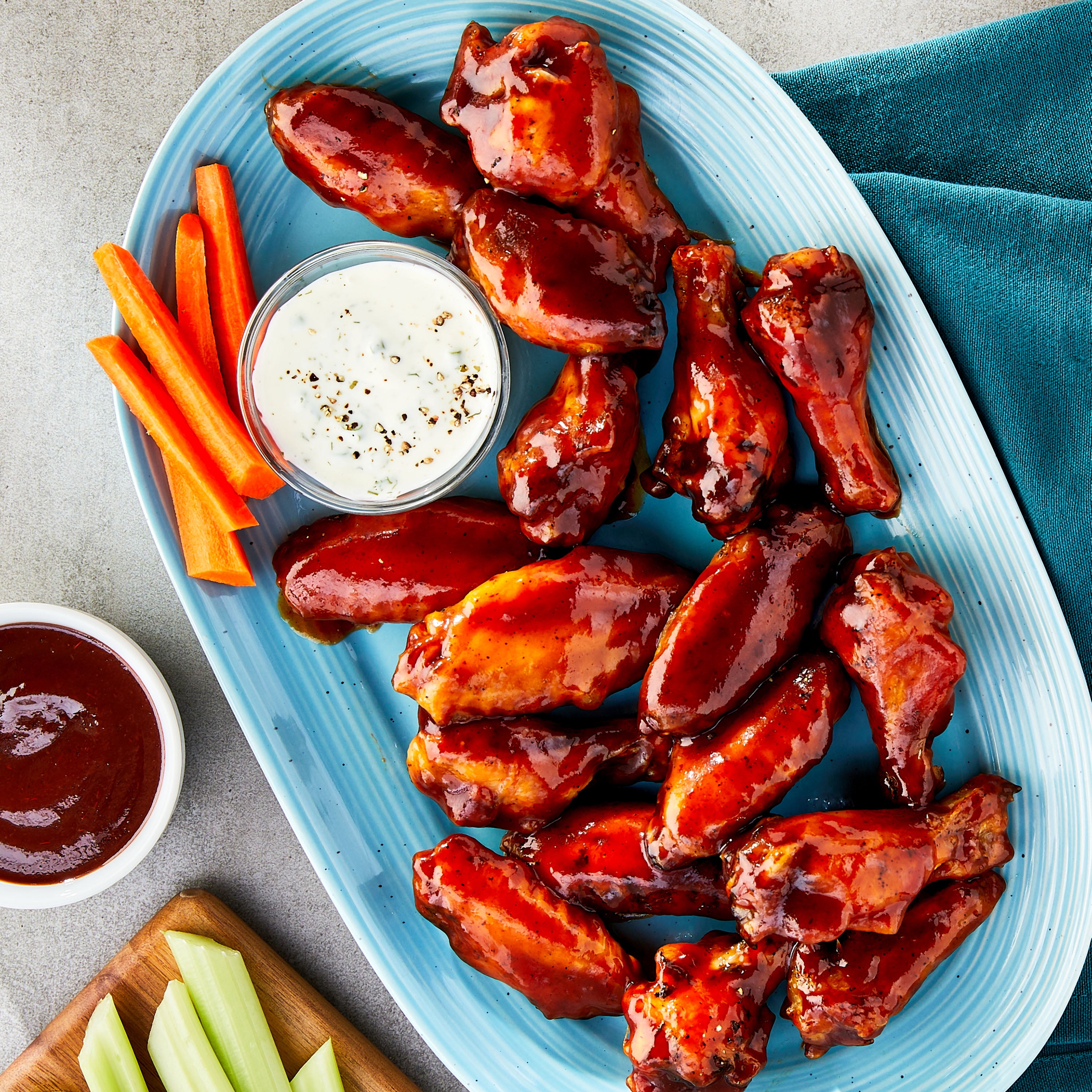 (4 pack) Great Value Honey Barbecue Sauce, 18 fl oz