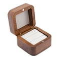 thumbnail image 3 of REGALWOVEN Wood Ring Box for Proposal, Engagement, Wedding, Ceremony, Jewelry Ring Box Storage Ring Holder Box Beige 2*2*1.6in, 3 of 6