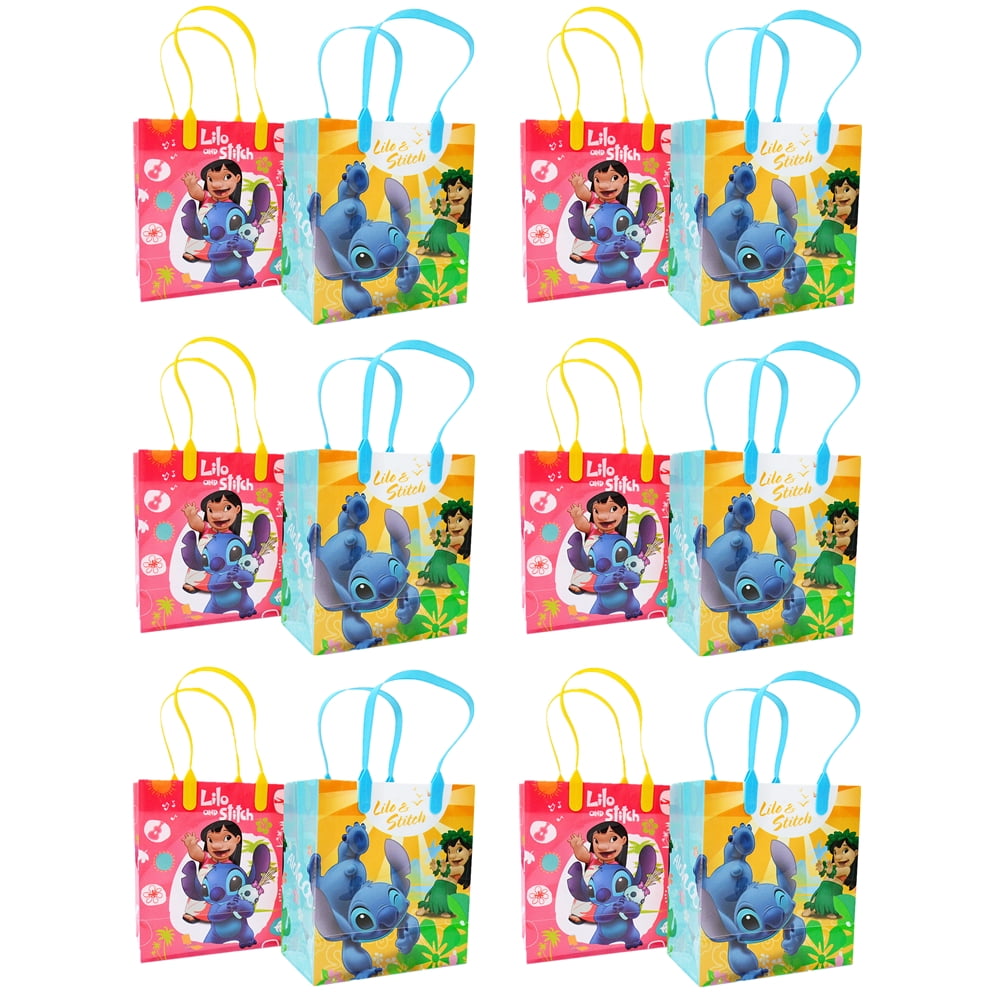 12 Pcs Lilo and Stitch Party Favor Goodie Bags | Lilo and Stitch Party Gift Bags for Birthday | Stitch Party Favor Bags | Stitch Candy Bags