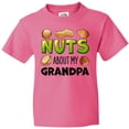 thumbnail image 3 of Inktastic Nuts About My Grandpa Peanut, Almond, Pistachio Youth T-Shirt, 3 of 5